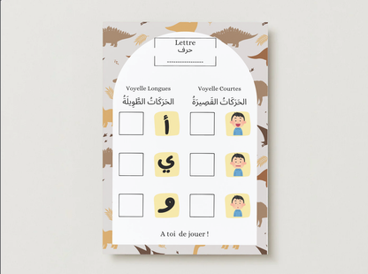 Lettres et voyelles arabes