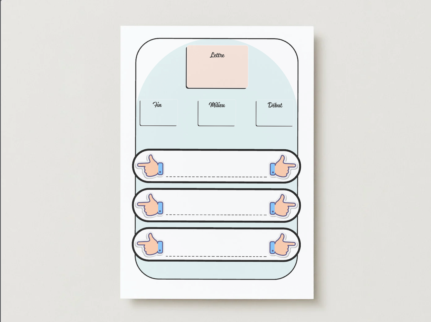 J’apprends à écrire les lettres arabes